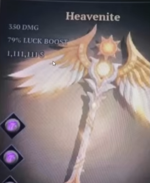 Heavenite pickaxe the forge
